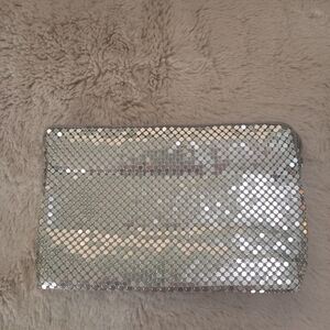 Vintage 60s Silver Mesh Clutch